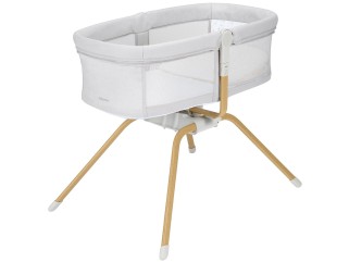 Babymore Air Motion Gliding Crib – Grey 2