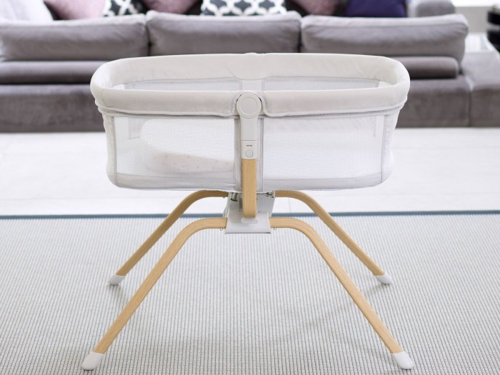 Babymore Air Motion Gliding Crib – Grey