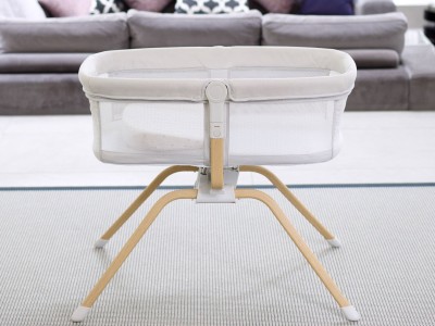 Babymore Air Motion Gliding Crib – Grey