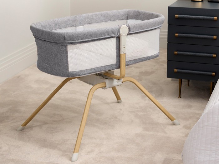Babymore Air Motion Gliding Crib – Slate