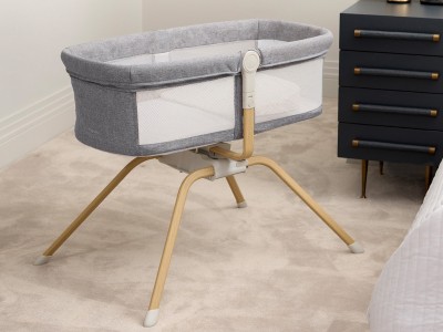 Babymore Air Motion Gliding Crib – Slate