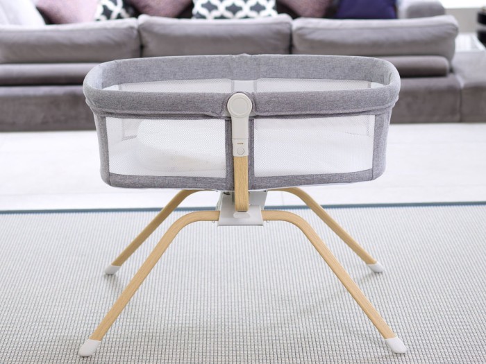 Babymore Air Motion Gliding Crib – Slate