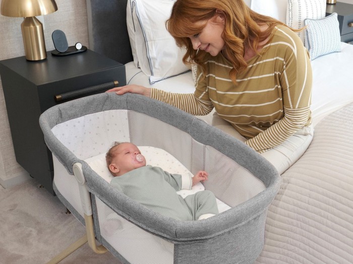 Babymore Air Motion Gliding Crib – Slate