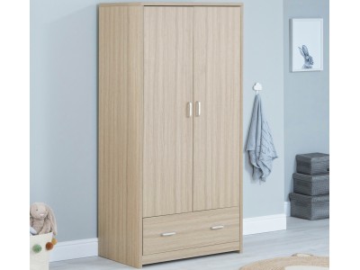 Babymore Luno Veni Nursery Wardrobe – Oak