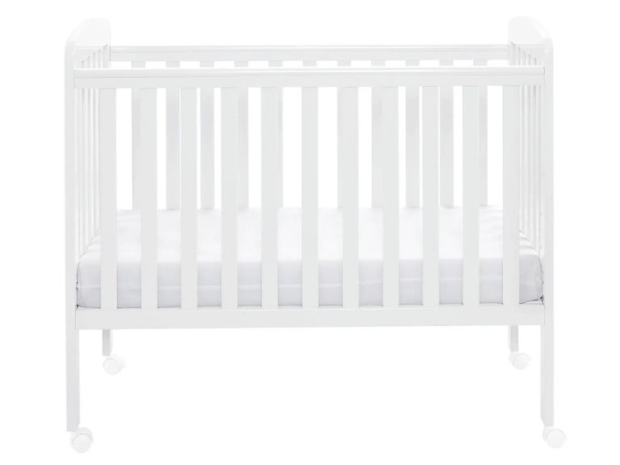 Babymore Space Saver Cot – White