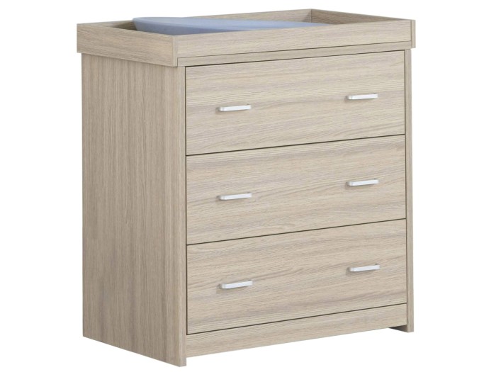 Babymore Luno Veni Chest Changing Unit – Oak