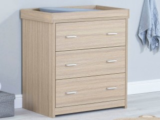 Babymore Luno Veni Chest Changing Unit – Oak