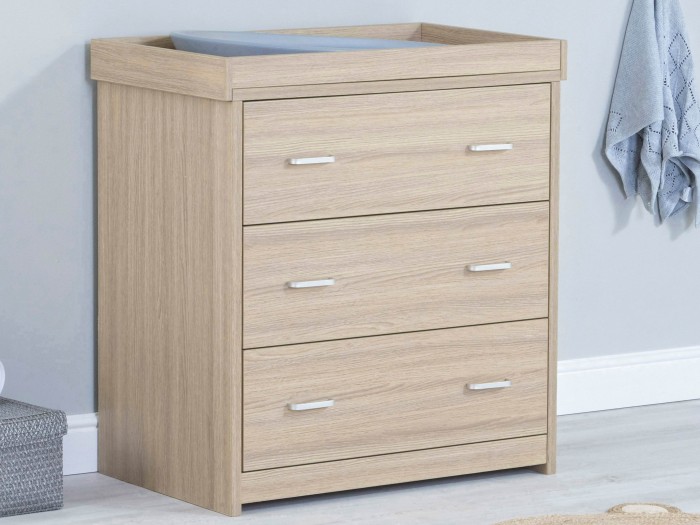 Babymore Luno Veni Chest Changing Unit – Oak