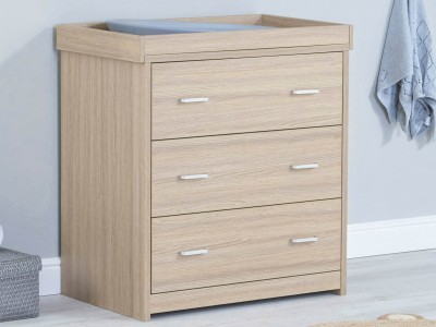 Babymore Luno Veni Chest Changing Unit – Oak