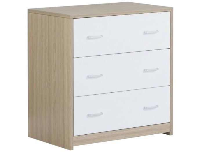 Babymore Luno Veni Chest Changing Unit – Oak White