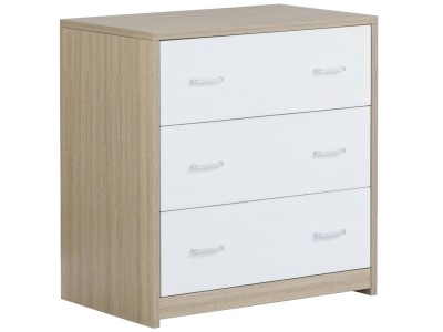 Babymore Luno Veni Chest Changing Unit – Oak White
