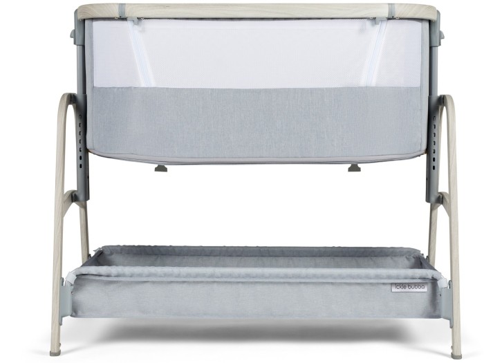 Ickle Bubba Bubba&Me Plus - Bedside Crib - Ash Grey