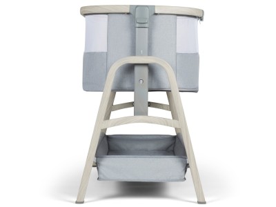 Ickle Bubba Bubba&Me Plus - Bedside Crib - Ash Grey