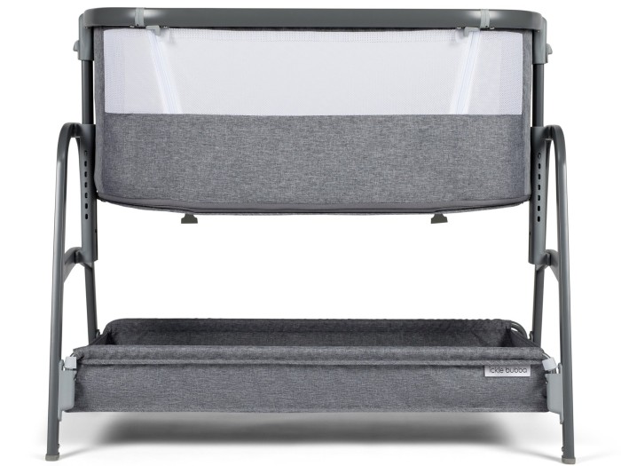 Ickle Bubba Bubba&Me - Bedside Crib - Space Grey