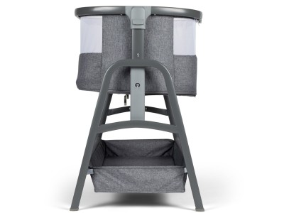 Ickle Bubba Bubba&Me - Bedside Crib - Space Grey