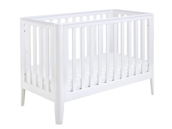 Babymore Iris mini Cot Bed – White