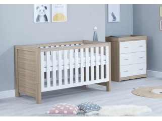 Babymore Luno 2 Piece Room Set - Oak White