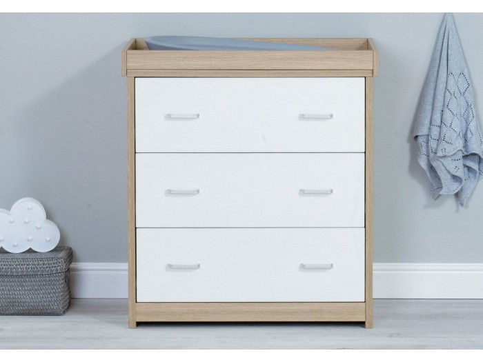 Babymore Luno 2 Piece Room Set - Oak White