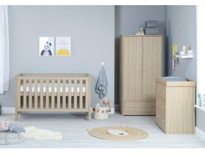 Babymore Luno 3 Piece Room Set – Oak