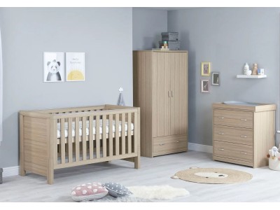 Babymore Luno 3 Piece Room Set – Oak