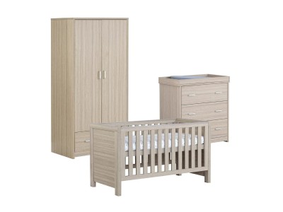 Babymore Luno 3 Piece Room Set – Oak