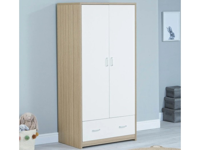 Babymore Luno 3 Piece Room Set – Oak White