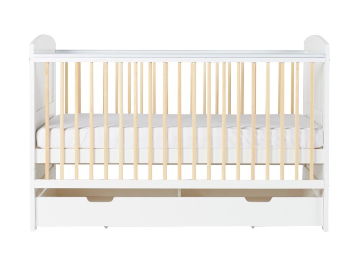 Ickle Bubba Coleby Scandi Classic Cot Bed and Under Drawer