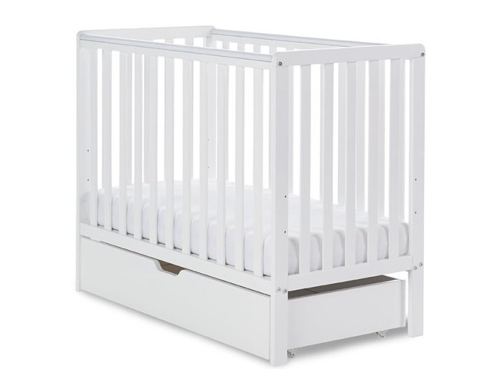 Obaby Bantam Space Saver Cot - White