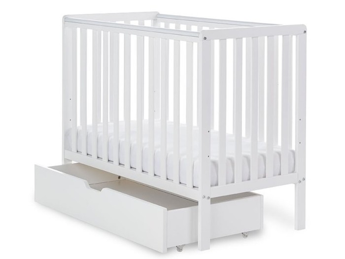Obaby Bantam Space Saver Cot - White