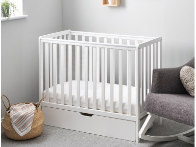 Obaby Bantam Space Saver Cot - White