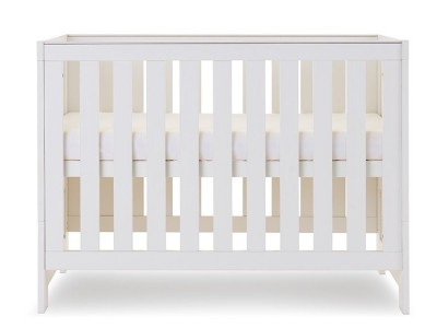 Obaby Nika Mini Cot Bed - White Wash