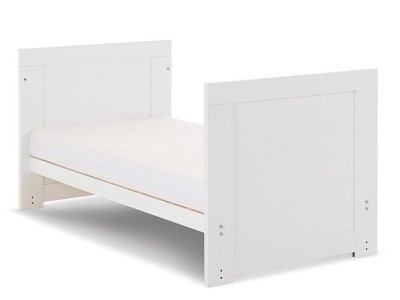 Obaby Nika Mini Cot Bed - White Wash