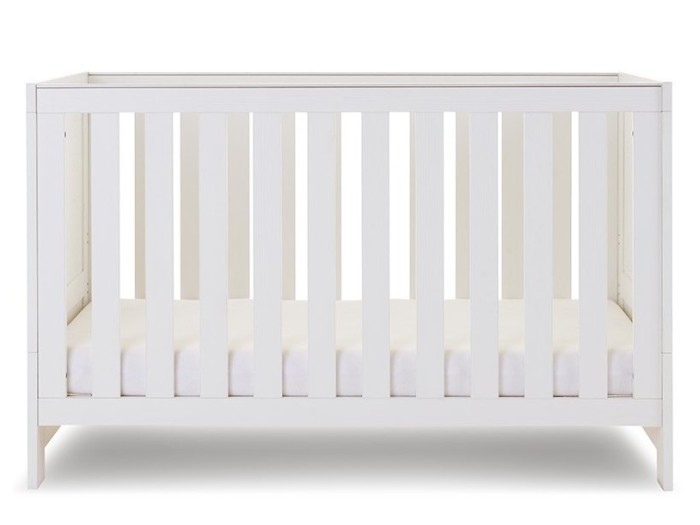 Obaby Nika Cot Bed - White Wash