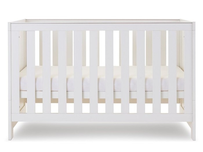 Obaby Nika Cot Bed - White Wash