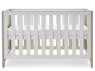 Obaby Nika Cot Bed - Grey Wash & White 2