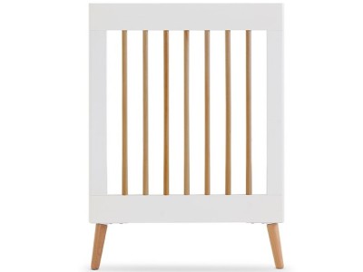 Obaby Maya Mini Cot Bed - White with Natural