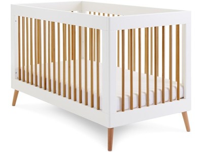 Obaby Maya Cot Bed - White with Natural