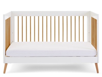 Obaby Maya Cot Bed - White with Natural