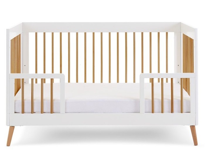 Obaby Maya Cot Bed - White with Natural