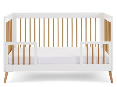 Obaby Maya Cot Bed - White with Natural