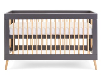 Obaby Maya Cot Bed - Slate with Natural 2