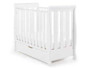 Obaby Stamford Space Saver Cot - White