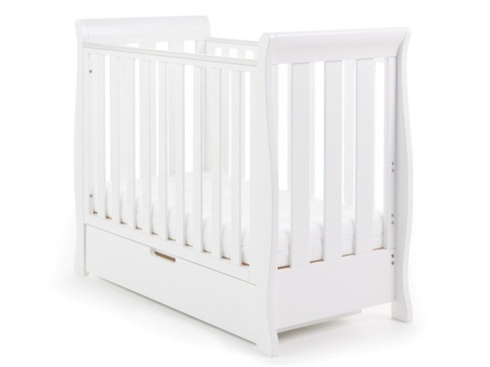 Obaby Stamford Space Saver Cot - White