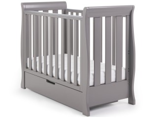 Obaby Stamford Space Saver Cot - Taupe Grey