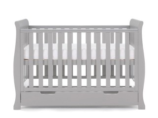 Obaby Stamford Mini Cot Bed - Warm Grey 2