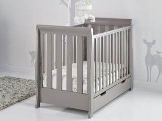 Obaby Stamford Mini Cot Bed - Taupe Grey 2