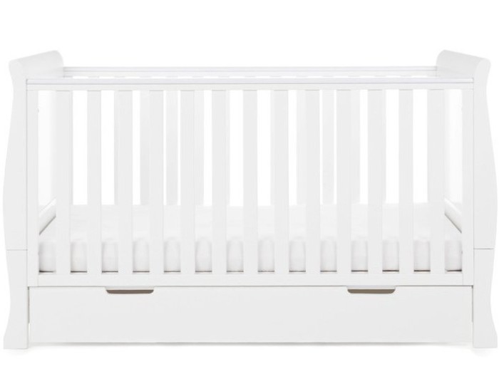 Obaby Stamford Classic Cot Bed - White