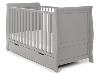 Obaby Stamford Classic Cot Bed - Warm Grey