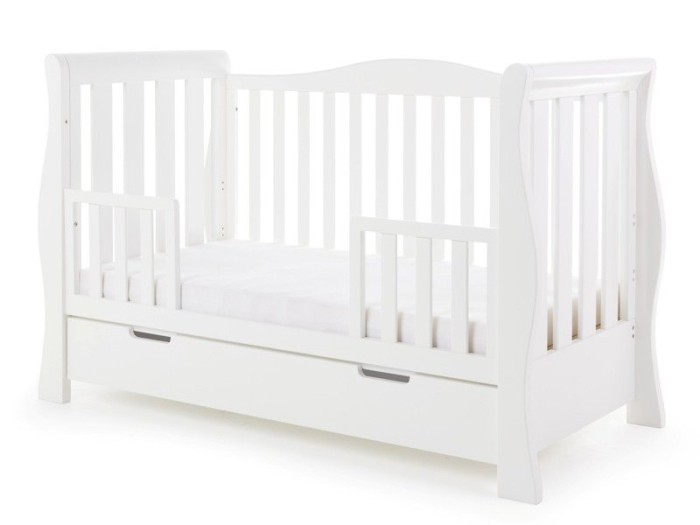 Obaby Stamford Luxe Cot Bed - White