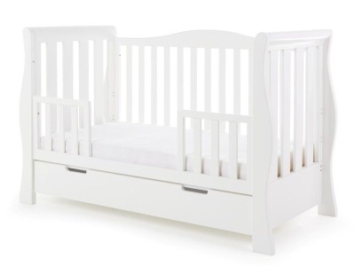 Obaby Stamford Luxe Cot Bed - White